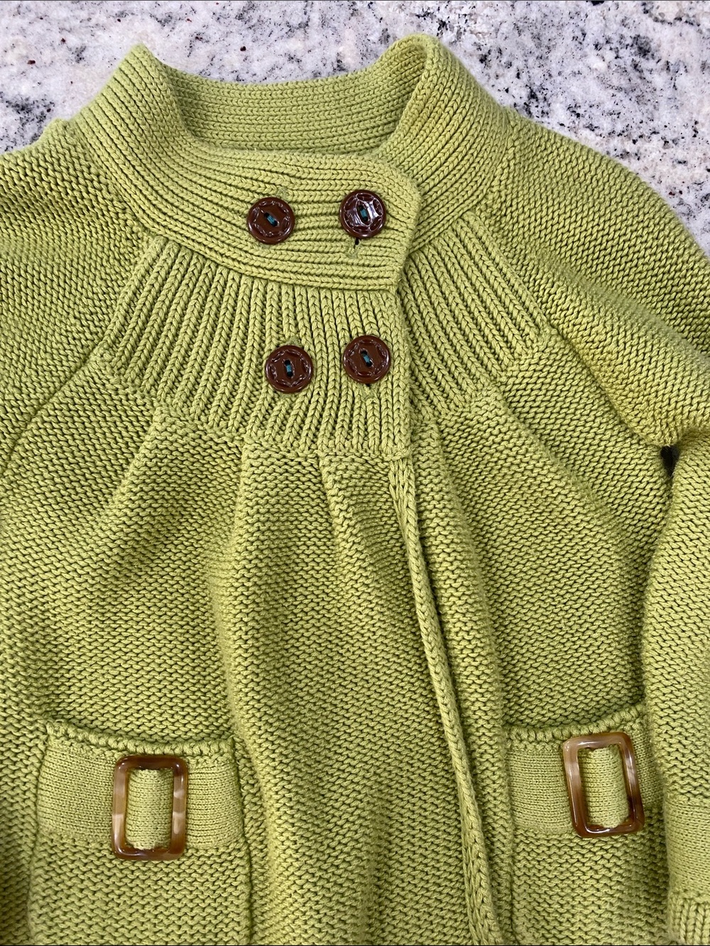 Matilda Jane Lime Green Knit Sweater with Buckle Detail - Picture 3 of 4